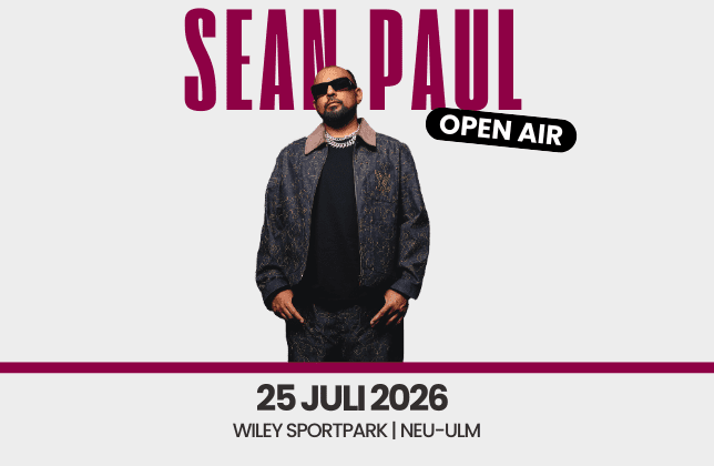 Sean Paul 2026 Vorverkaufs Grafik