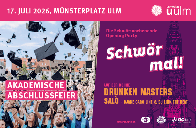 Grafik zum Vorverkaufsstart Uni Ulm 17.07.2026 