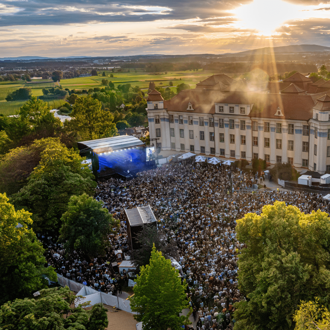 Drohnenaufnahme Open Airs in Tettnang