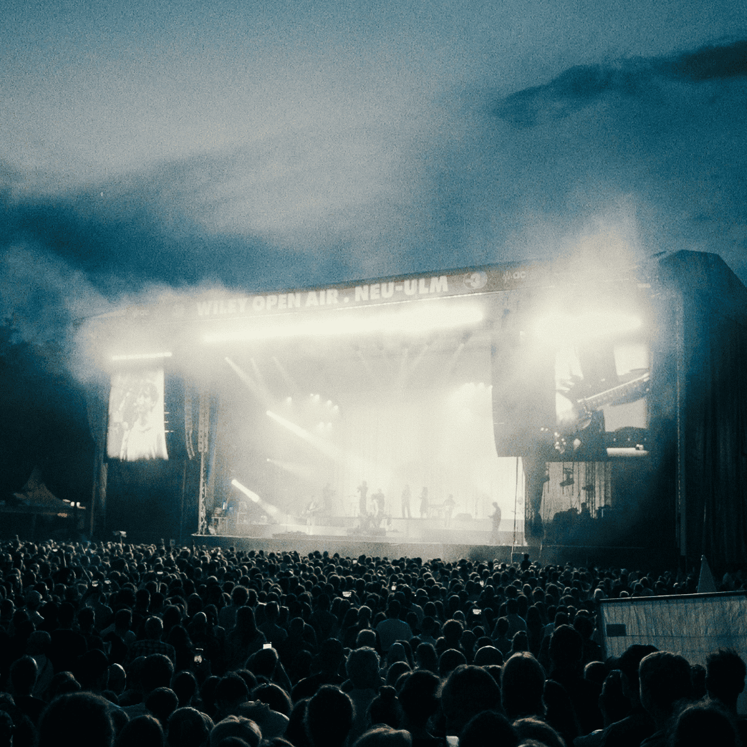 Drohnenaufnahme Open Airs in Schleißheim